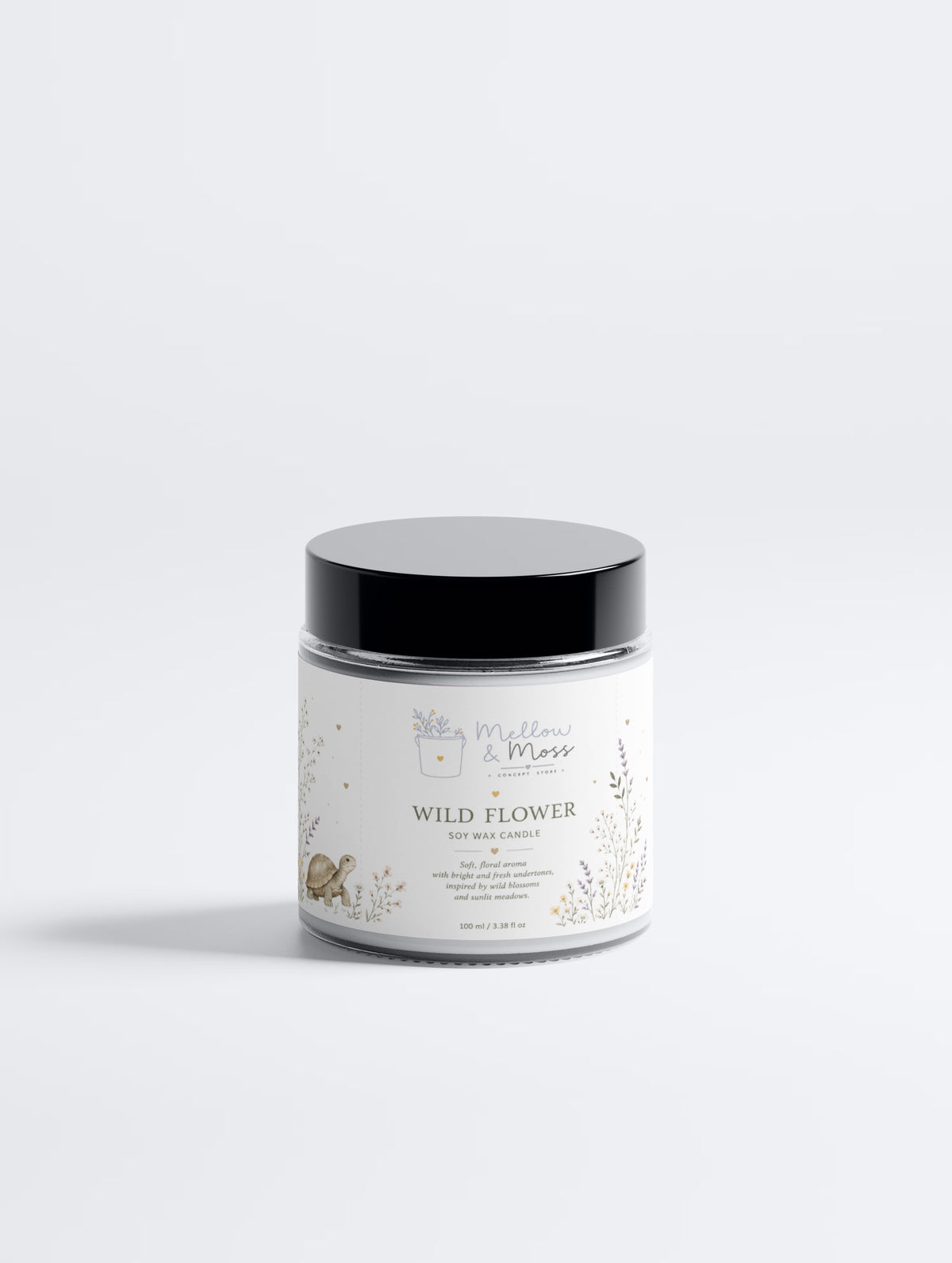 Soy Wax Candle, Wild Flower | Mellow & Moss